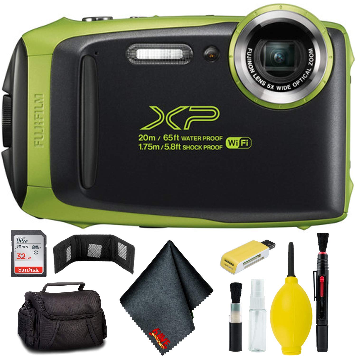 Amazon | FUJIFILM FinePix XP130 デジタルカメラ(ライム)プラス